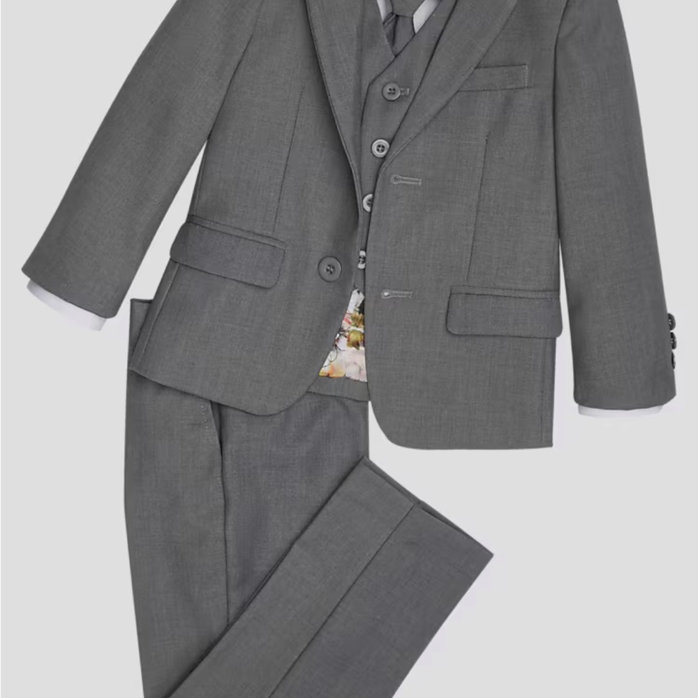 Kids Gray Formal Suit Set